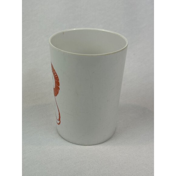 Vintage Lenox Ware White Tumbler Orange Lion Child's Plastic Cup - Picture 2 of 9